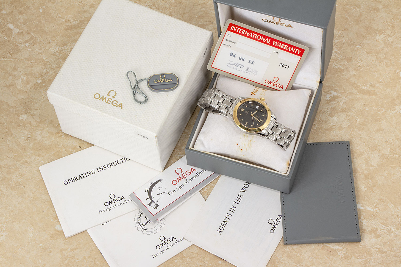 オメガ シーマスター 120m Ref.2401.50 コンビ SS/YG ブラックダイアル