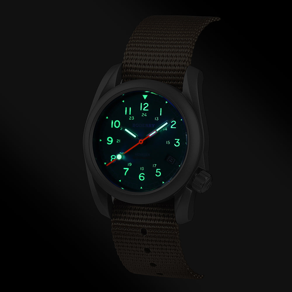Boderry VOYAGER - 100M Waterproof Titanium Automatic Field watch