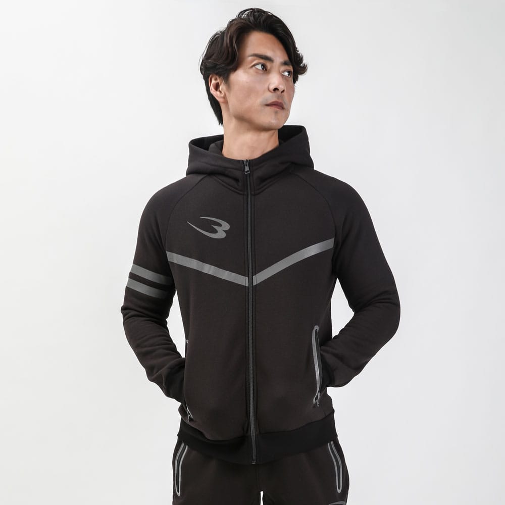 bmtw WARM トレーニング パーカー M ブラック MJ187MBK