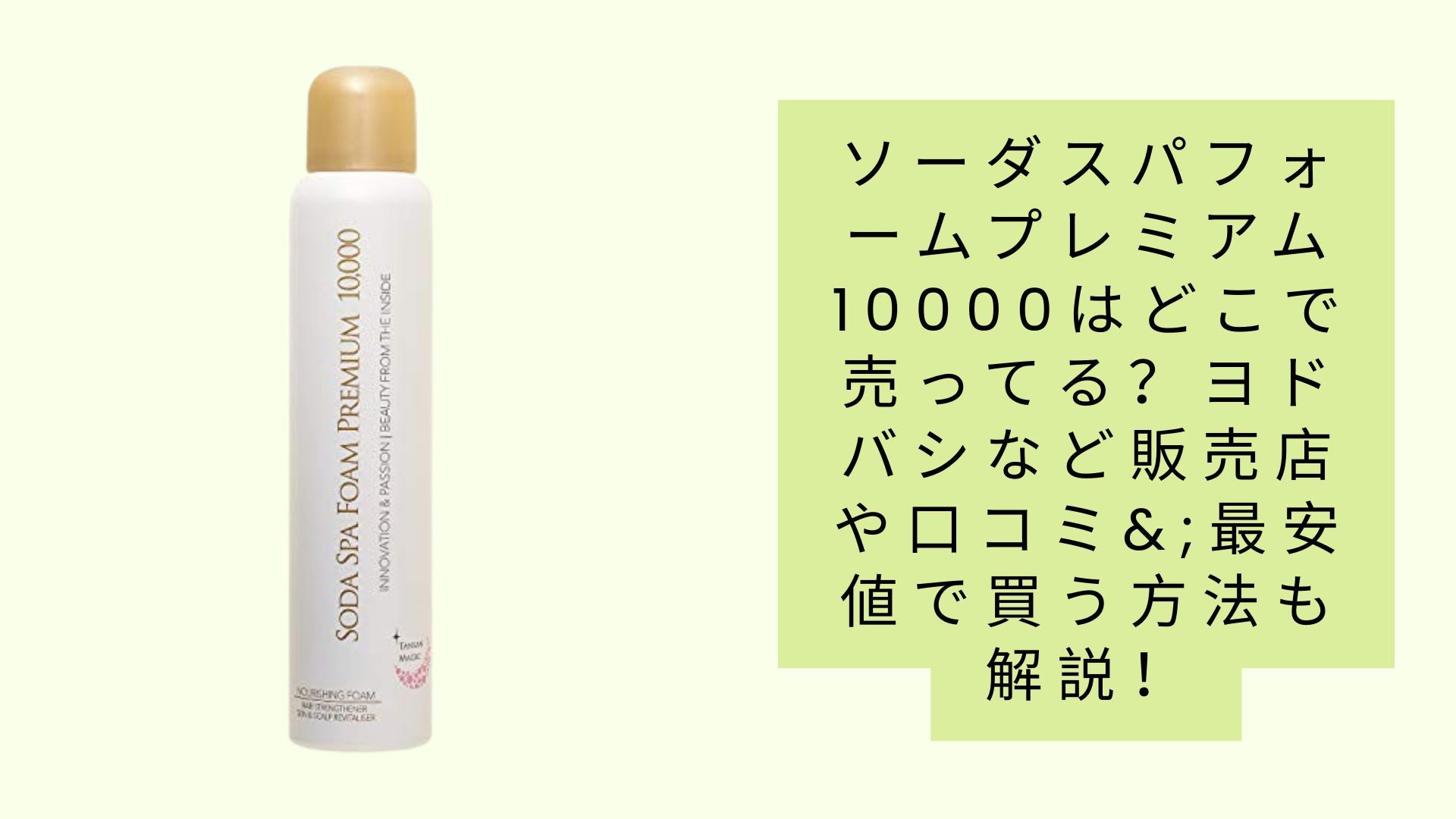 ソーダスパフォームプレミアム10000はどこで売ってる？ヨドバシなど