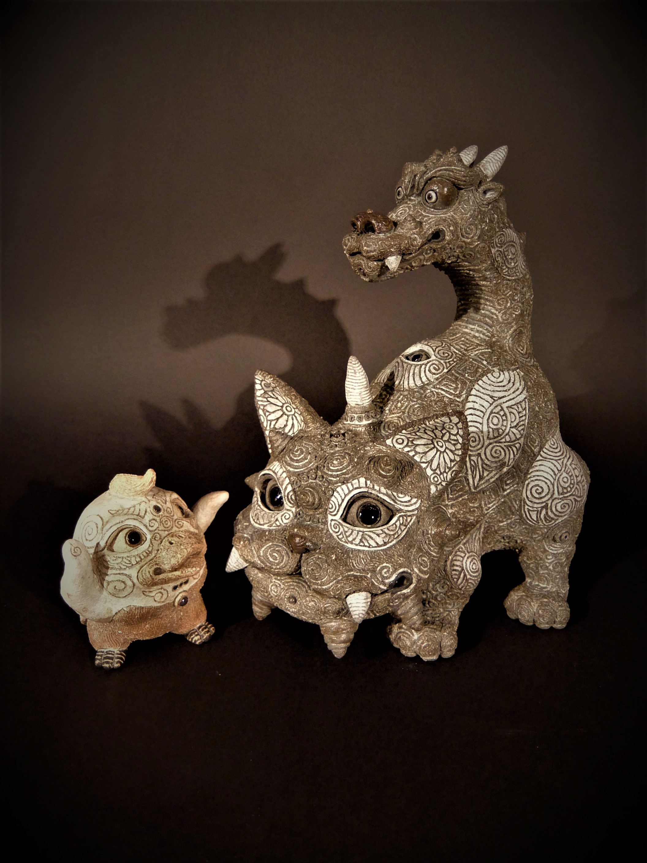 龍尾猫神と戯れる魔除シャーマンペンギン / 田崎太郎 | 小宮山書店