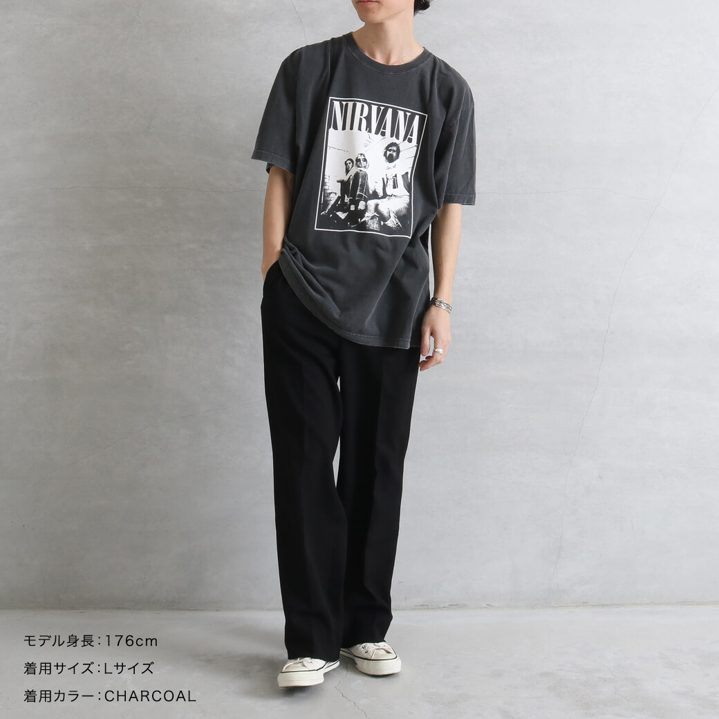 GOOD ROCK SPEED グッドロックスピード NIRVANA PIGMENT PHOTO T-SHIRT