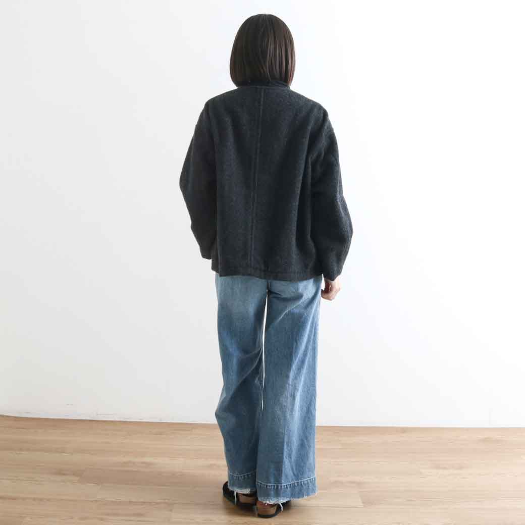 DANTON ダントン SINGLE WOOL PILE V NECK JACKET｜BORN FREE ONLINE SHOP