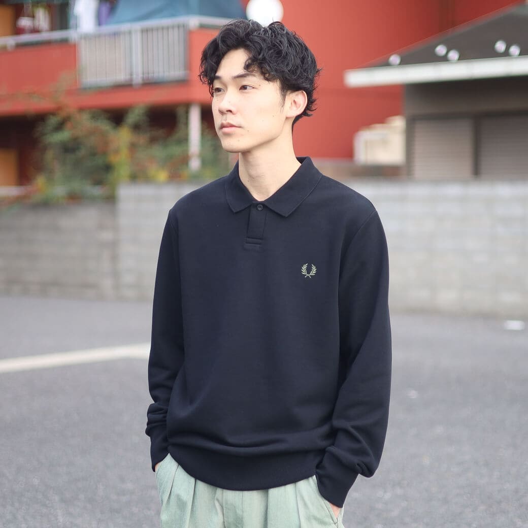 FRED PERRY フレッドペリー COLLARED SWEATSHIRT｜BORN FREE ONLINE SHOP