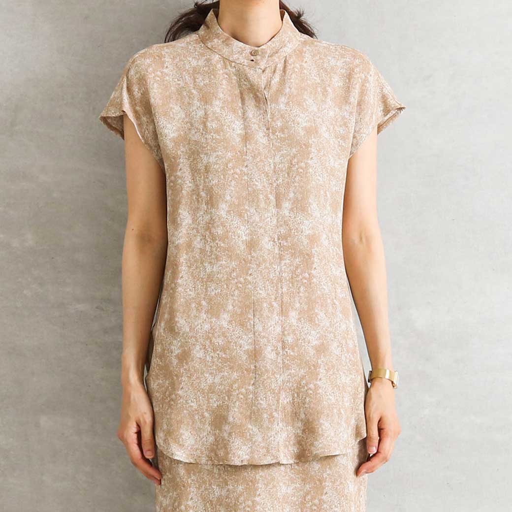 TODAYFUL トゥデイフル スタンドカラーマーブルシャツ｜BORN FREE