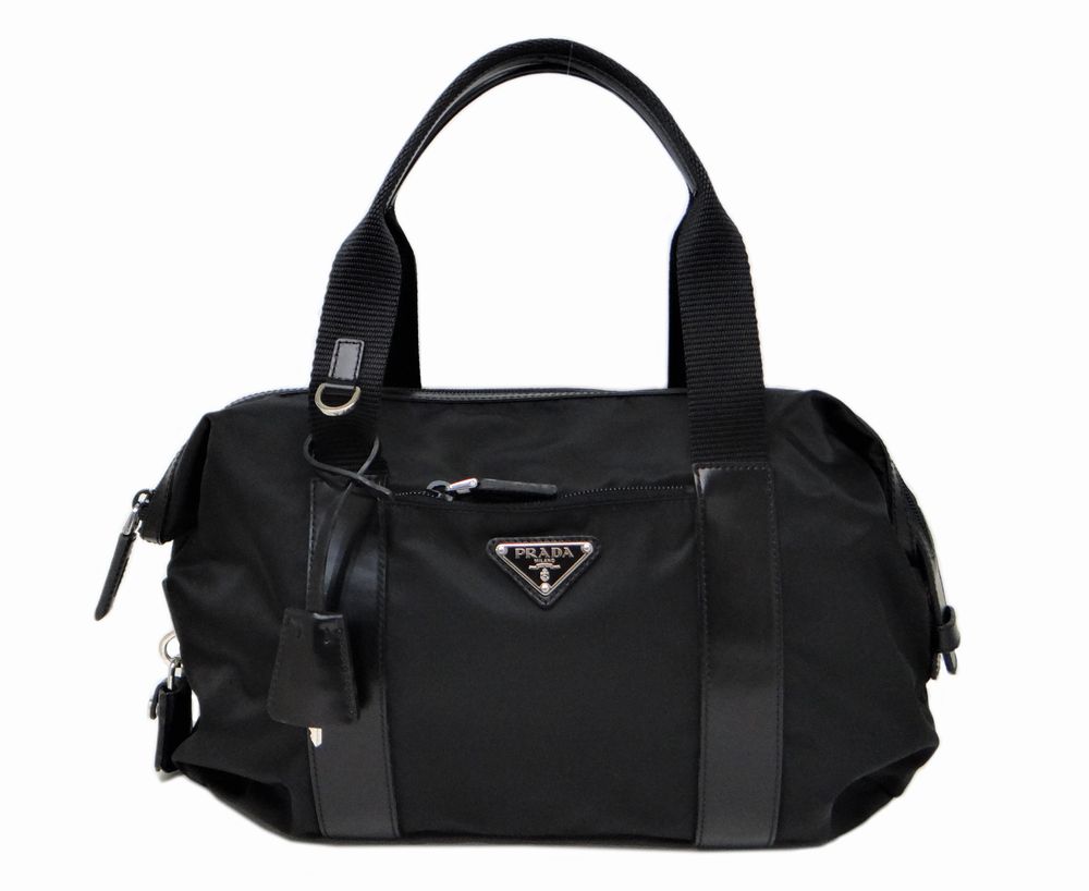 PRADA プラダ ナイロン ミニボストンバッグ ハンドバッグ ブラック