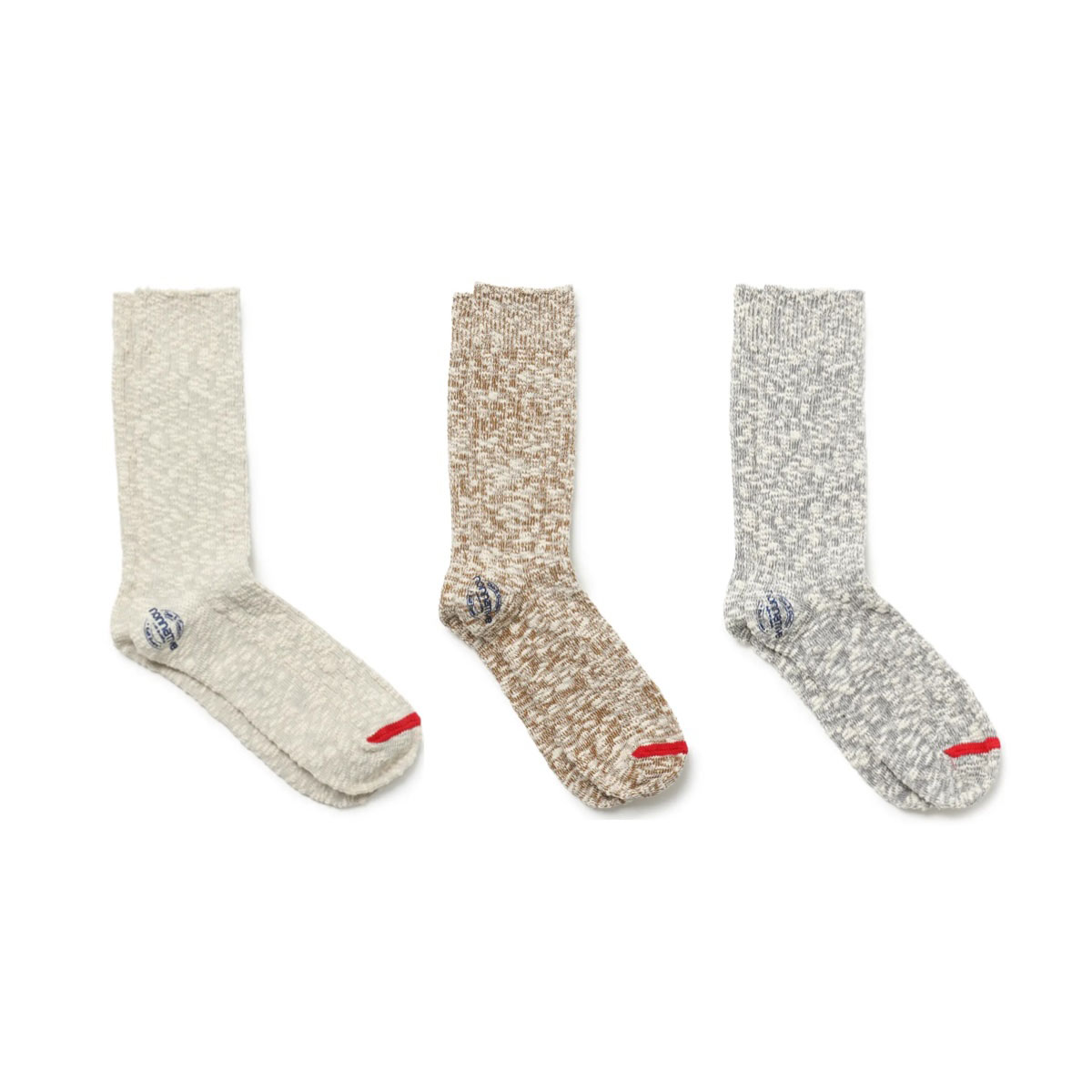 nonnative / DWELLER SLUB SOCKS HI C/N/P WOVEN