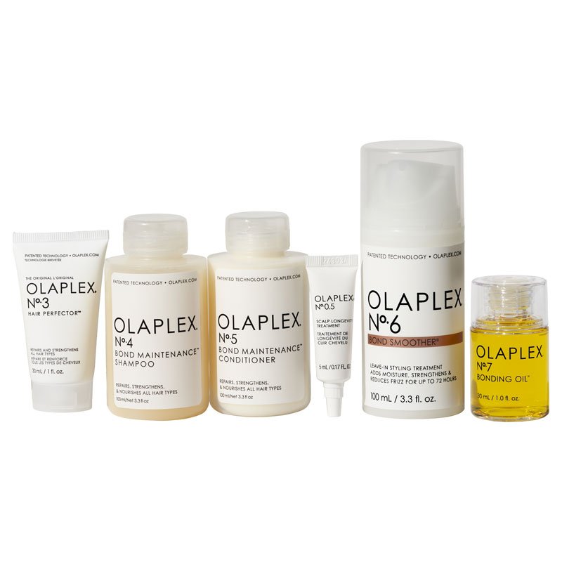 OLAPLEX Full-On Shine Set | Bond Repair Kit, Frizz Control, High Shine