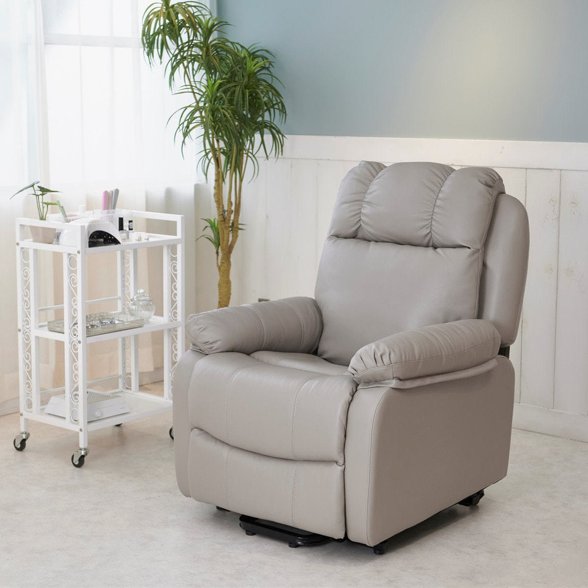 電動ラウンジチェア SHIFFON Jr （シフォンジュニア）（グレージュ）の