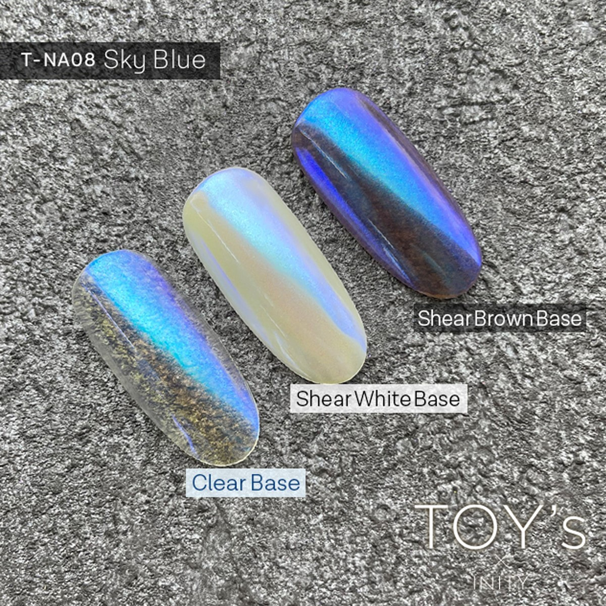 TOY's × INITY ニューオーロラパウダー T−NA08 スカイブルーの卸