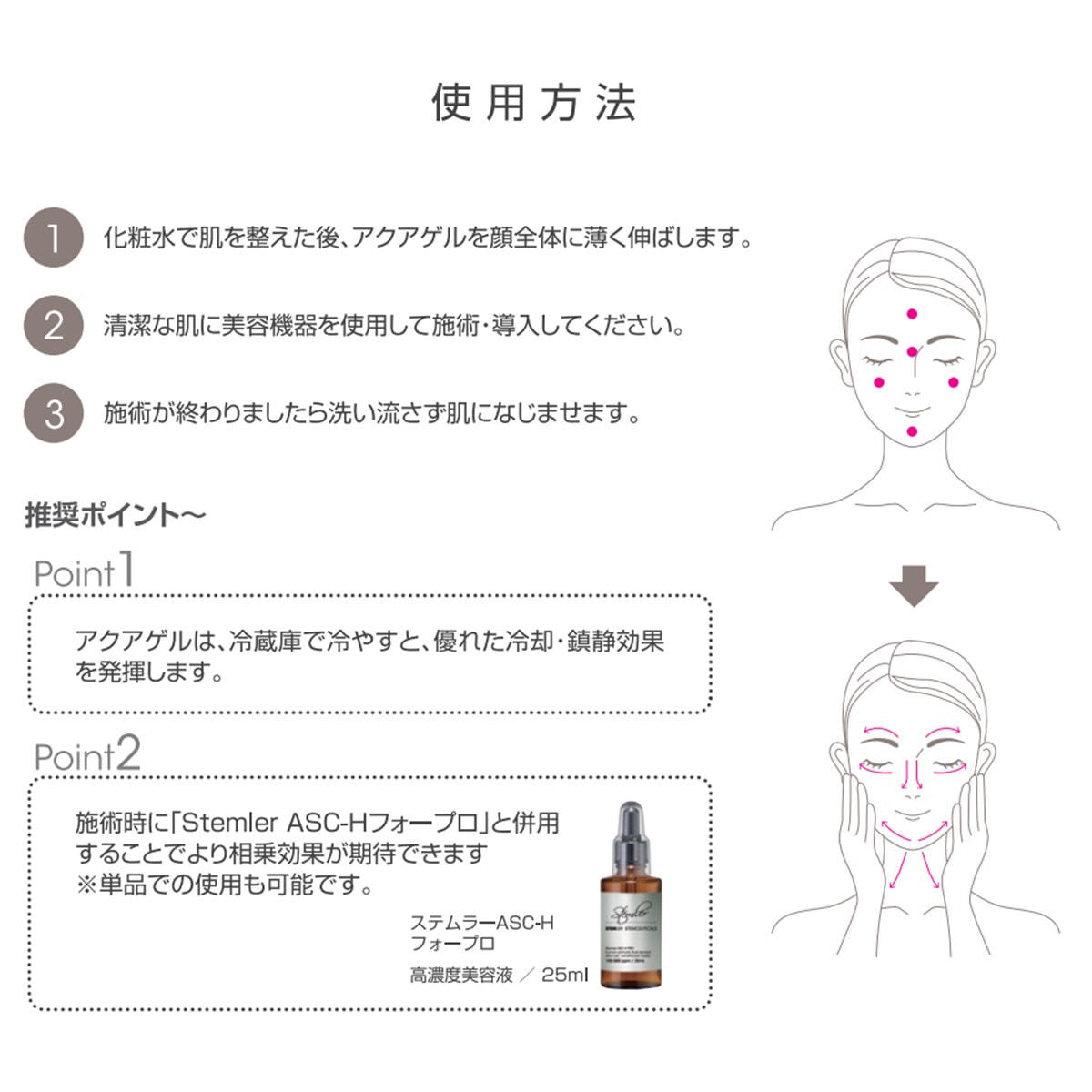 STEMLER（ステムラー）高濃度美容液 ASC-Hフォープロ 25ml【業務用】の