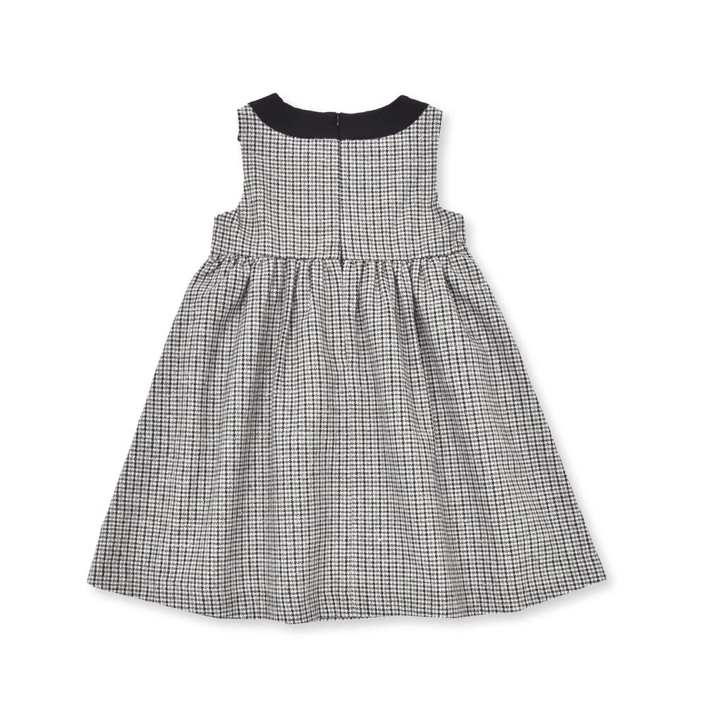 お揃い】ラメ千鳥格子ジャンパースカート(90~150cm)(90cm ブラック系