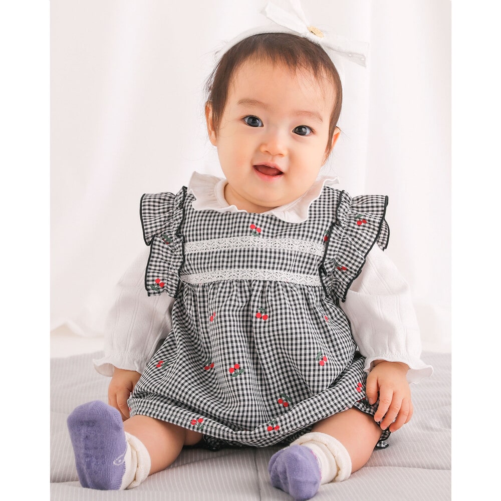 お揃い 】 チェリー 柄 ギンガム チェック チュニック + ブルマ
