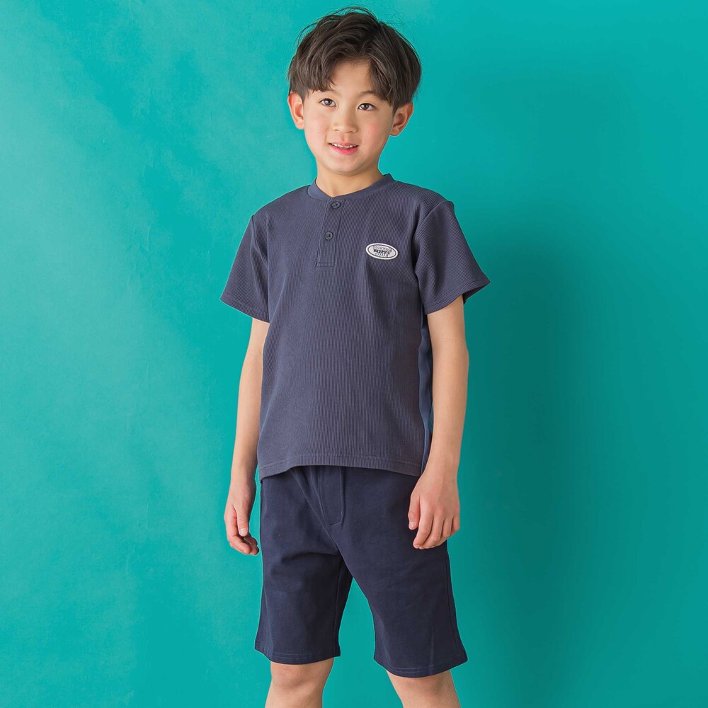 店舗限定】ワッフル×天竺ワッペン半袖Tシャツ＋ショートパンツ