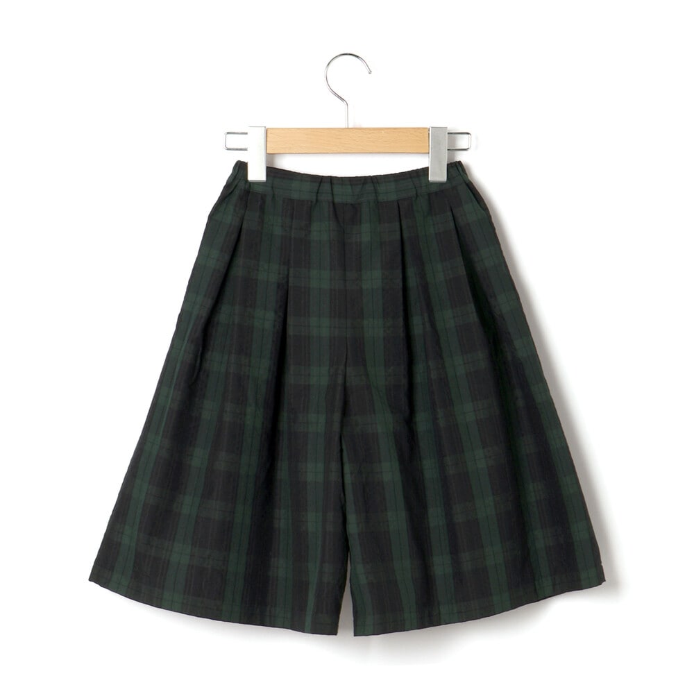 タータンチェック柄ガウチョパンツ親子お揃い(95~140cm)(S(95-110cm