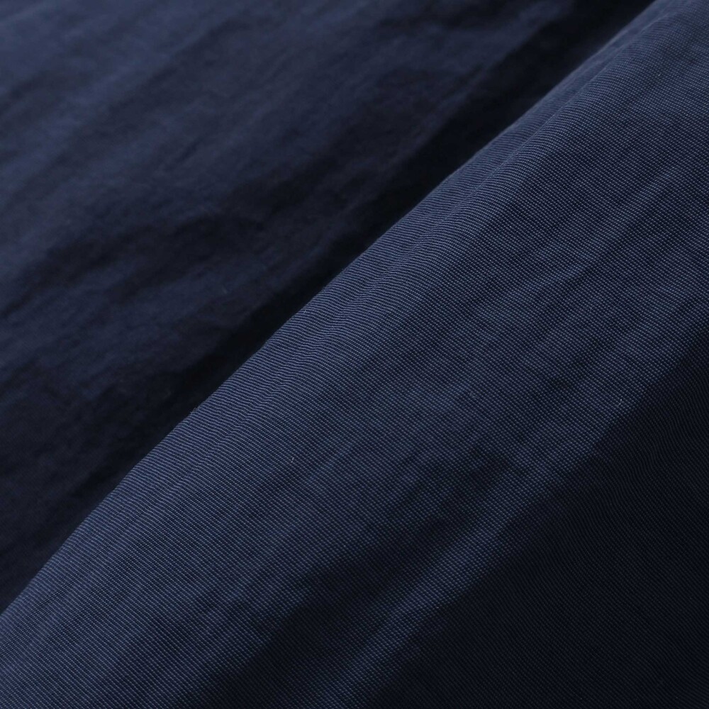 撥水加工】ヴィンテージタフタ裏ファー裾フリルフードブルゾン(80