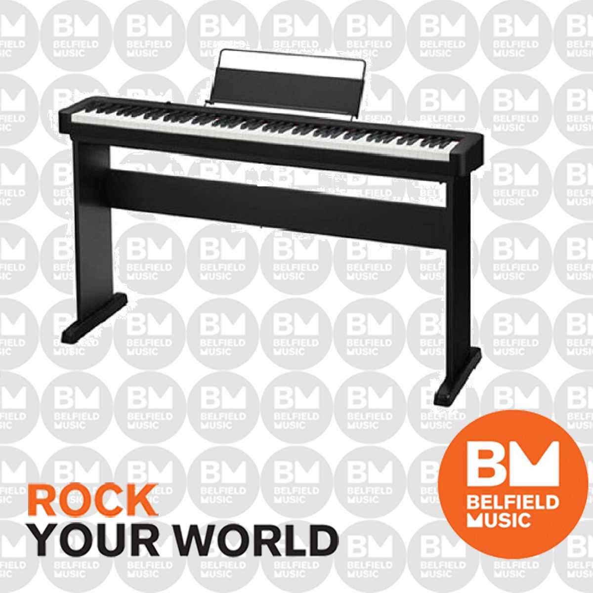 Casio CDP-S105 Digital Piano Black w/ CS46P Wooden Stand