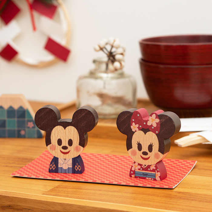 Disney｜KIDEA JAPAN キディア 富士山 ミッキー&ミニー 和装 / 積み木