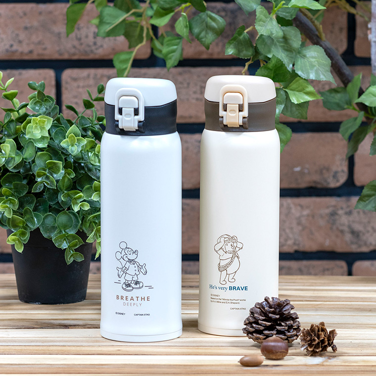 ディズニー GLワンタッチパーソナルボトル (ミッキー/プーさん) 600ml