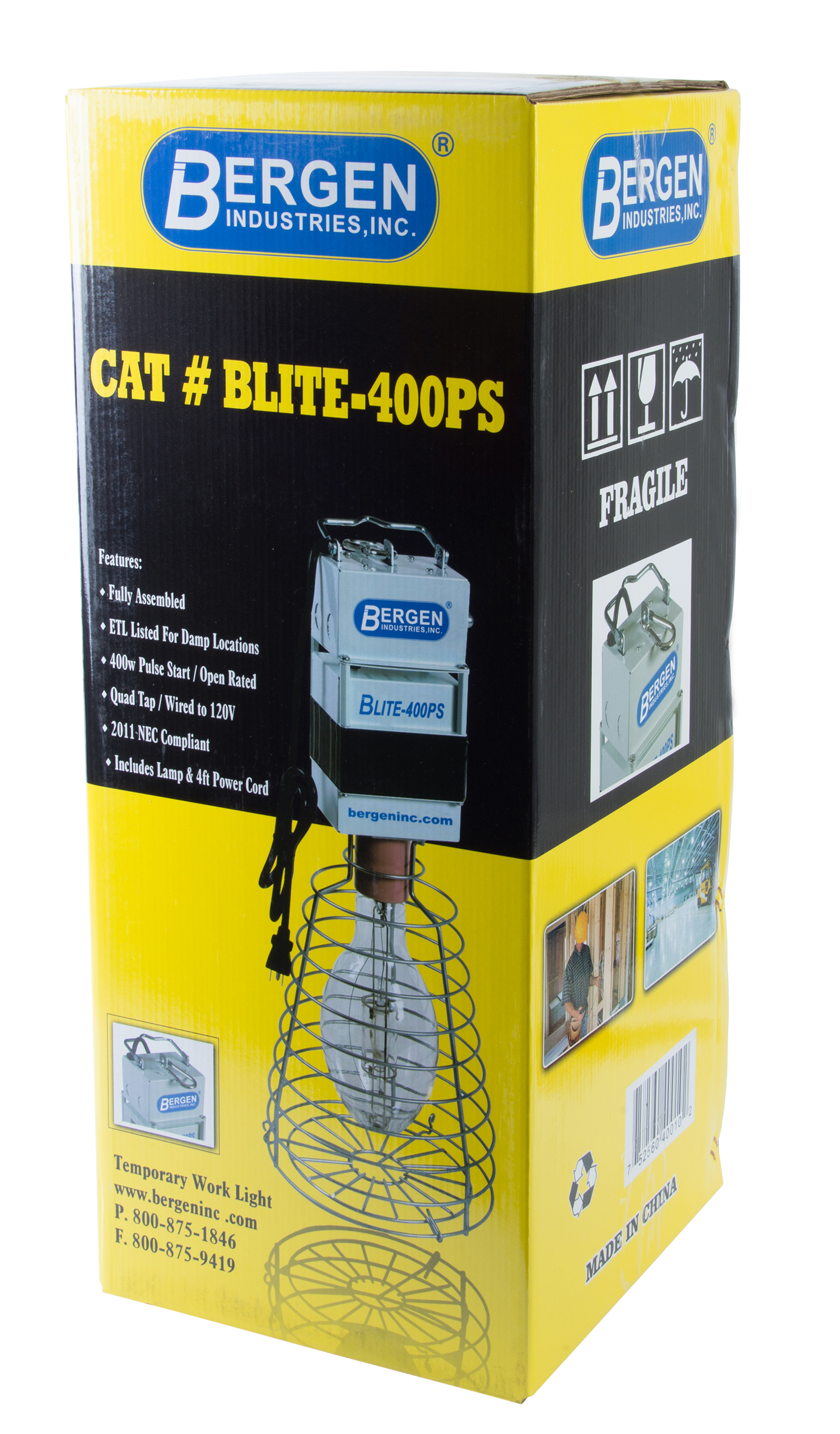 Temp Light 400w HID Quad Tap Factory 120V