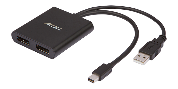 Accell MiniDisplayport 1.2 to Displayport x2 マルチディスプレイMST