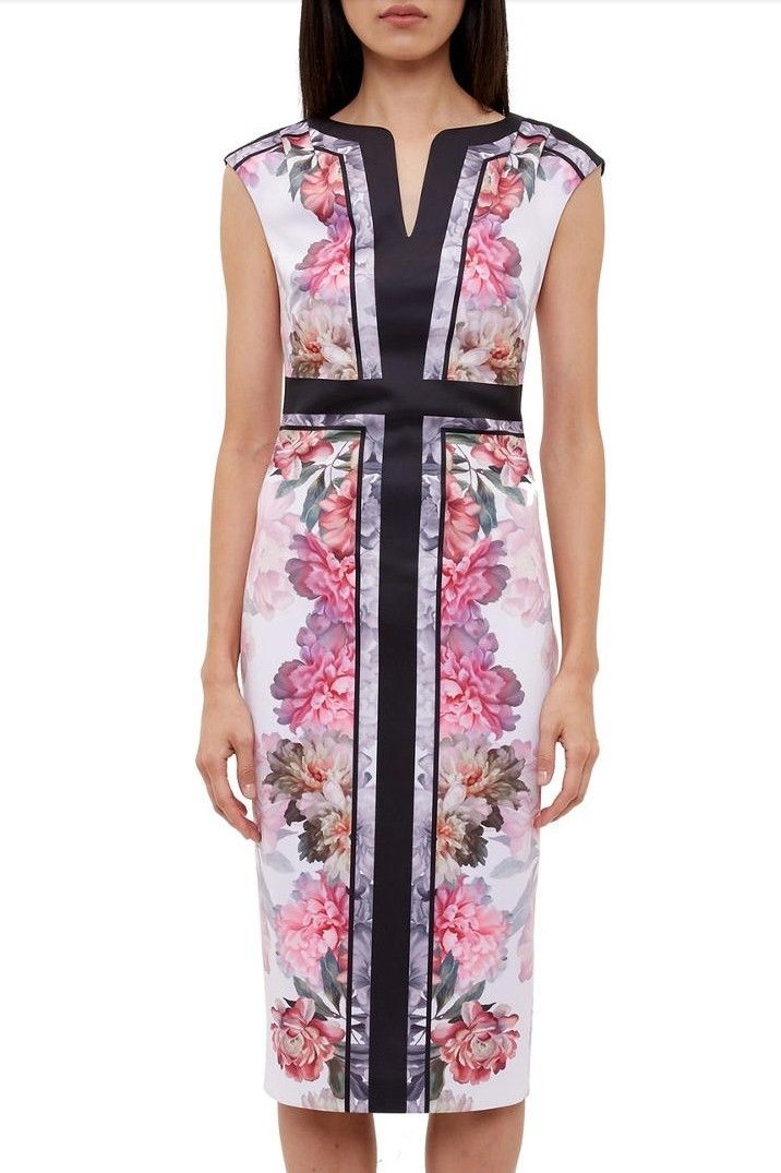 ドラマ使用】Ted Baker テッドベイカー Shawnie Painted Posie Midi