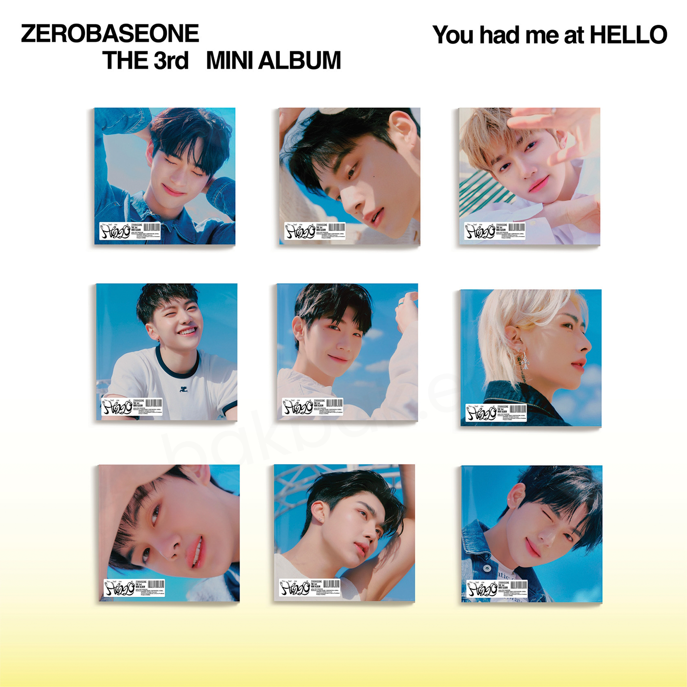 ZB1 – You had me at HELLO (Member Digipack Ver.) – Bak Bak K-Pop Store