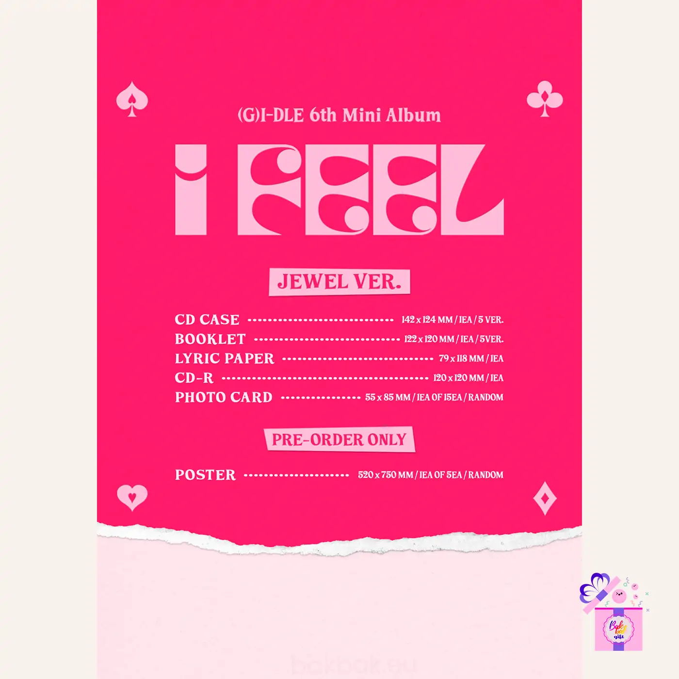 I-DLE – I feel (Member Jewel Ver.) [6th Mini Album] – Bak Bak K