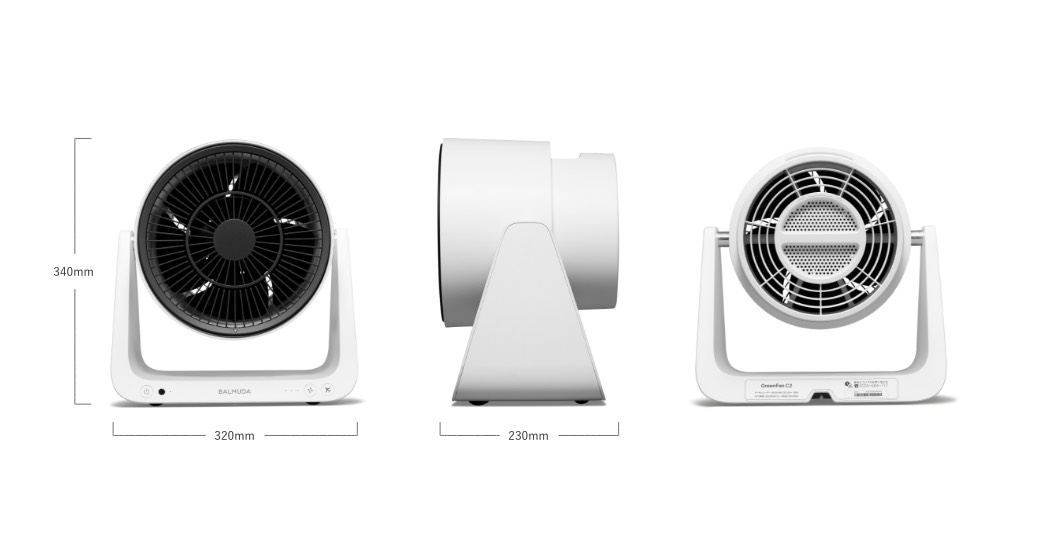 スペック | GreenFan C2 | BALMUDA（バルミューダ）公式サイト