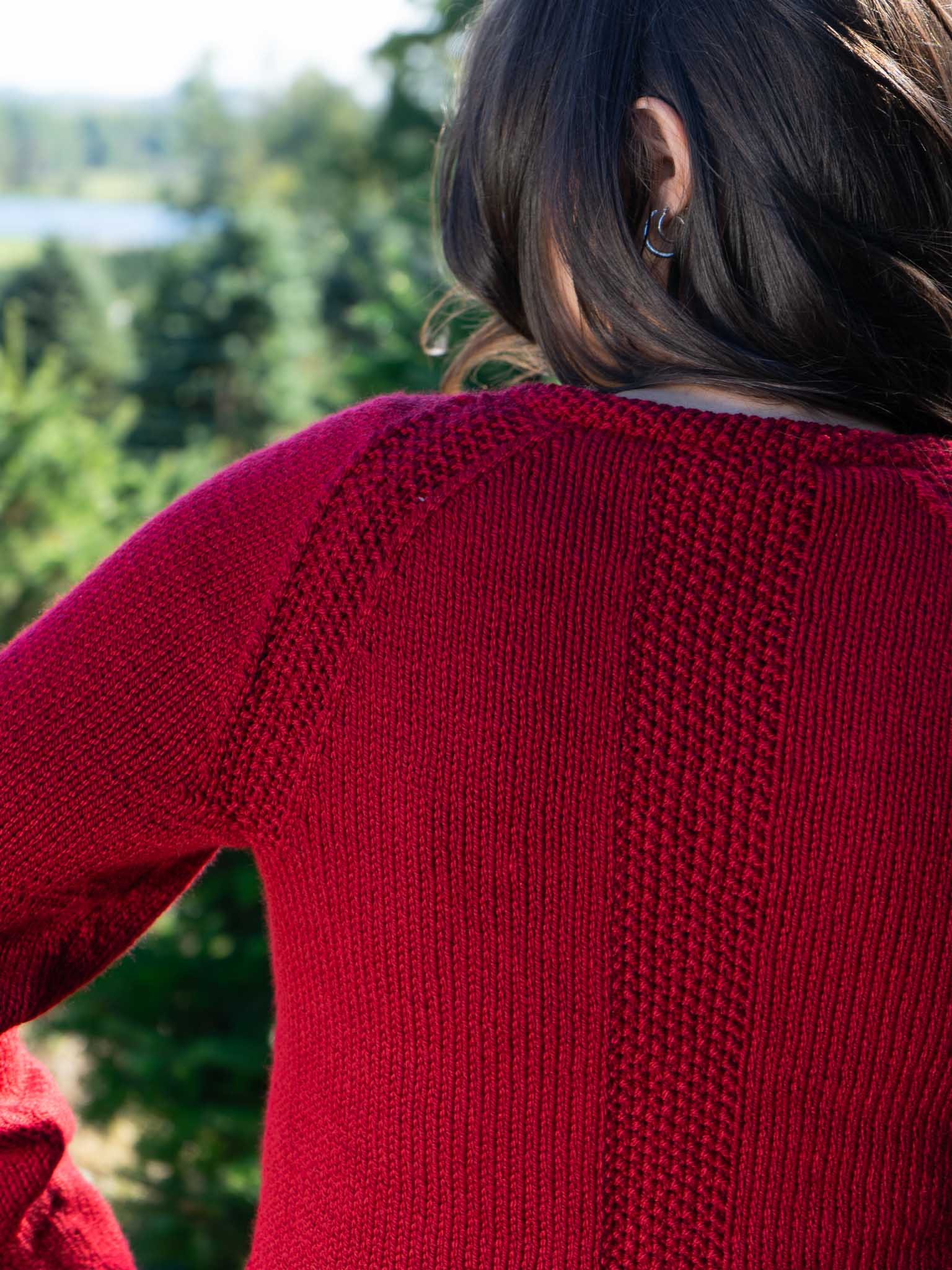Rough Edges Pullover by Anne Hanson Featured Festivus Pattern
