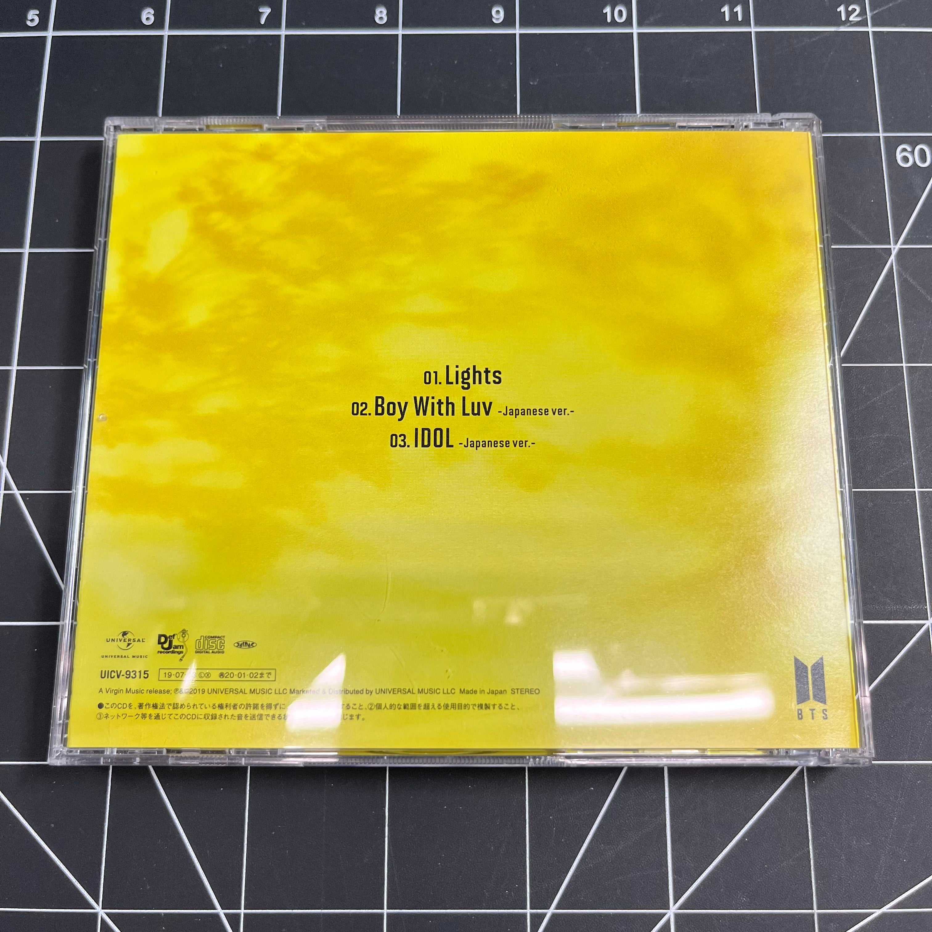 BTS Lights/Boy With Luv Japan CD – BLXCK K-Pop Store