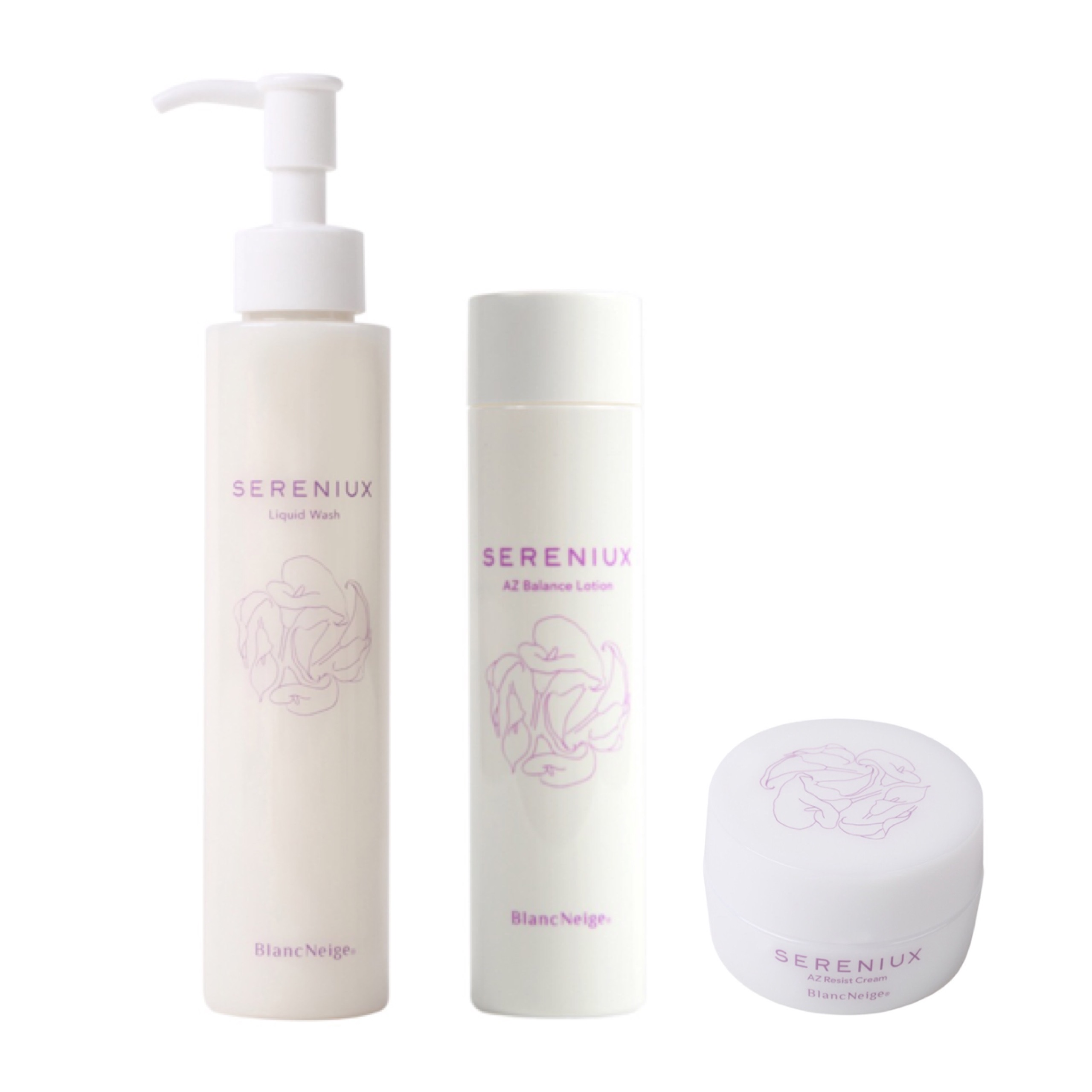 セットでお得!!セレニュシリーズ 洗顔+化粧水+保湿クリーム | ブラン