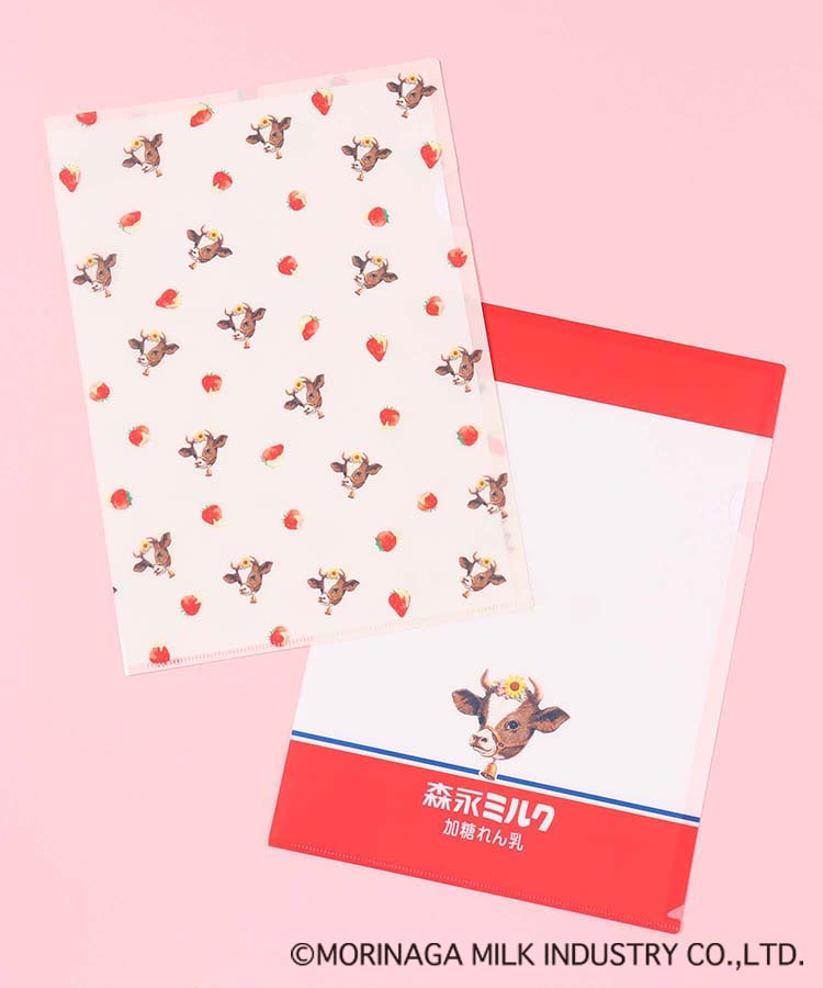 ≪OUTLET≫森永ミルク加糖れん乳A4クリアファイル(ミルリン): ALL