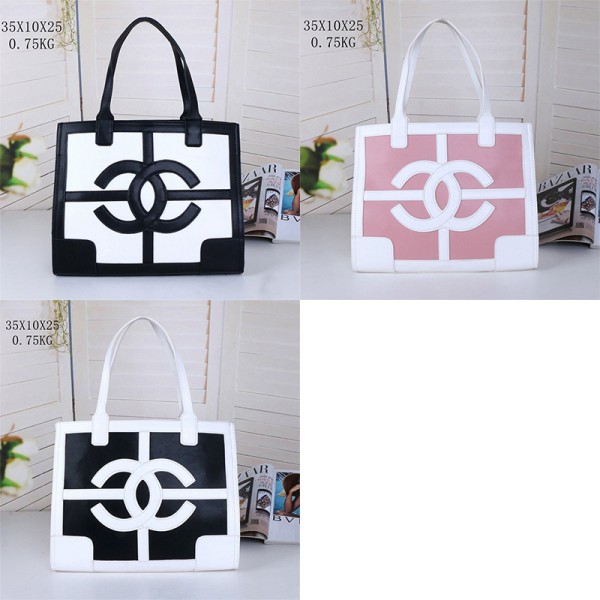 シャネルメッシュバッグ 夏用 トート ショルダーバッグ Chanel 黒白