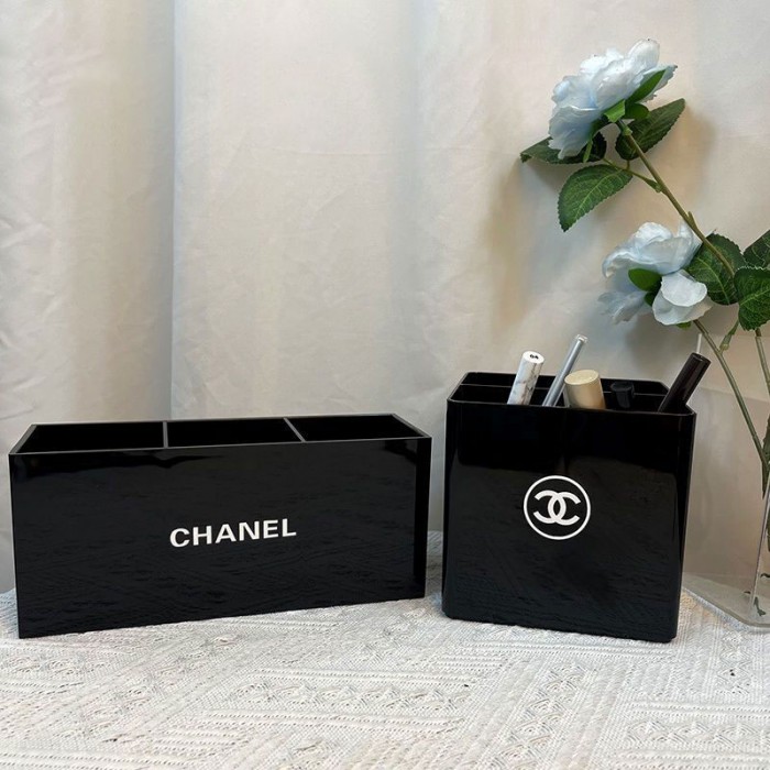 CHANEL 収納ボックス 卓上収納ケース 小物入れ シャネル ペン立て 大