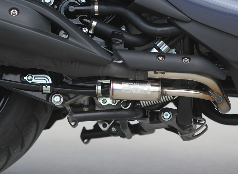 排気系カスタマイズの新スタイルとなるSP忠男のパワーボックスパイプ