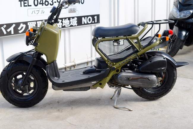 AF58 ズーマー緑モス 貴重なリアキャリア付在庫一覧/安心保証付き