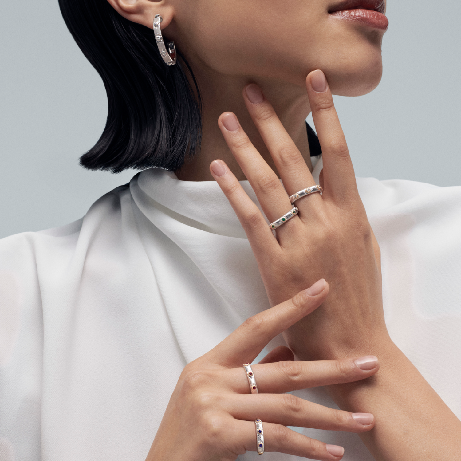 マクリ ポジターノ エターナル ホワイト＆イエローゴールド ダイヤモンド