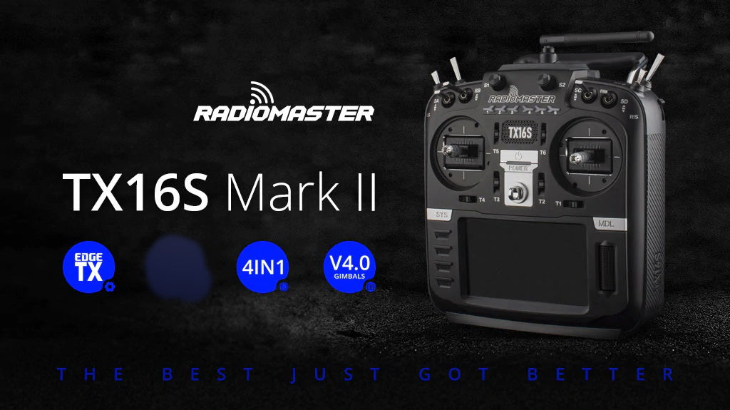 RadioMaster TX16S MK II OpenTX Radio Transmitter Transparent MCK Editi