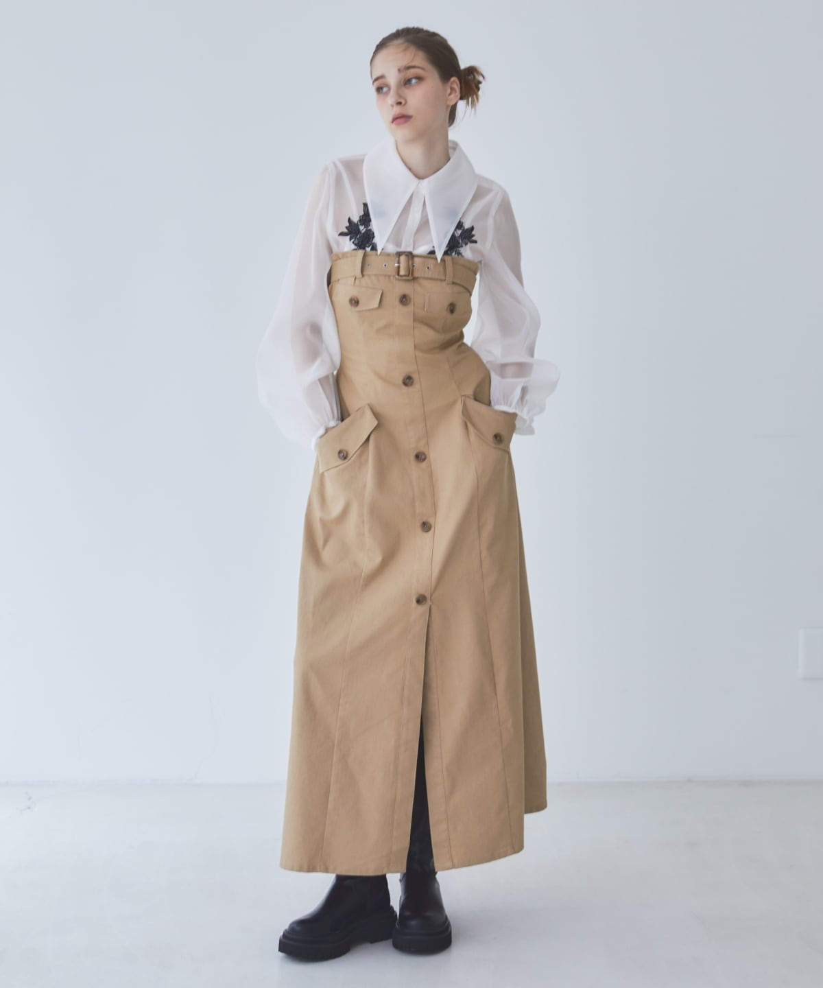 バストベルトベアワンピース(S ベージュ): REDYAZEL｜公式オンライン