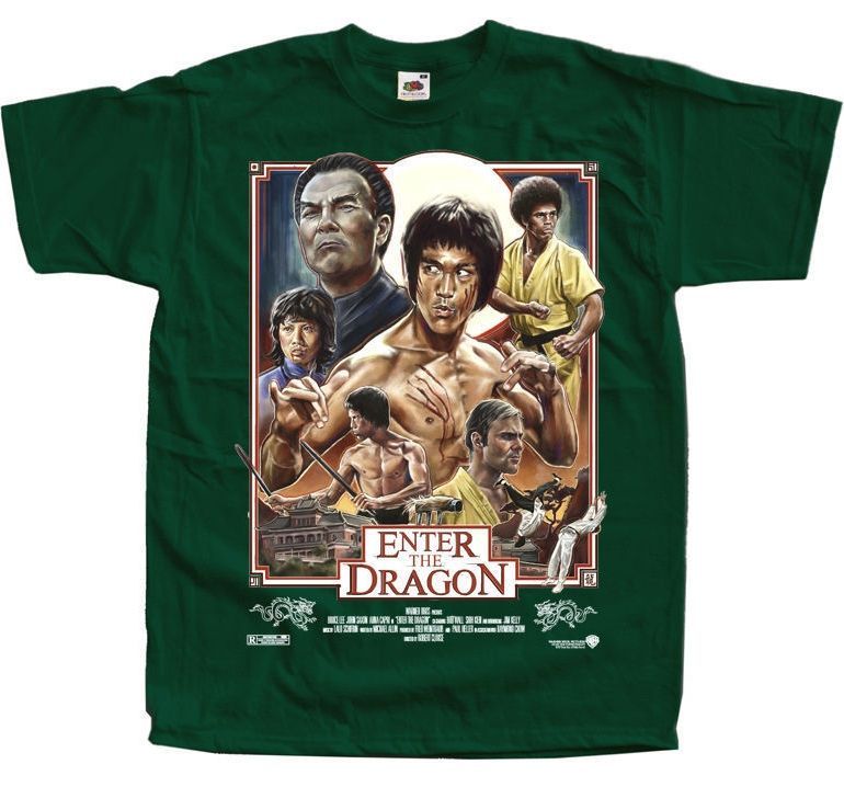 燃えよドラゴン新イラストTシャツ｜ブルース・リーファッション｜T
