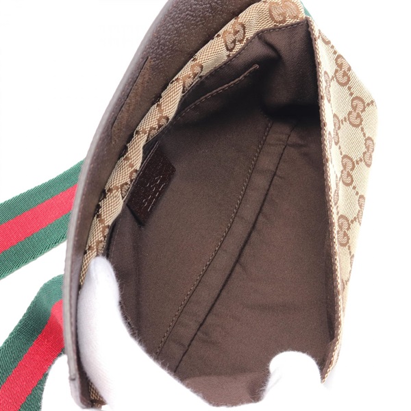 グッチ(GUCCI)グッチ シェリーライン GGキャンバス ウエストバッグ