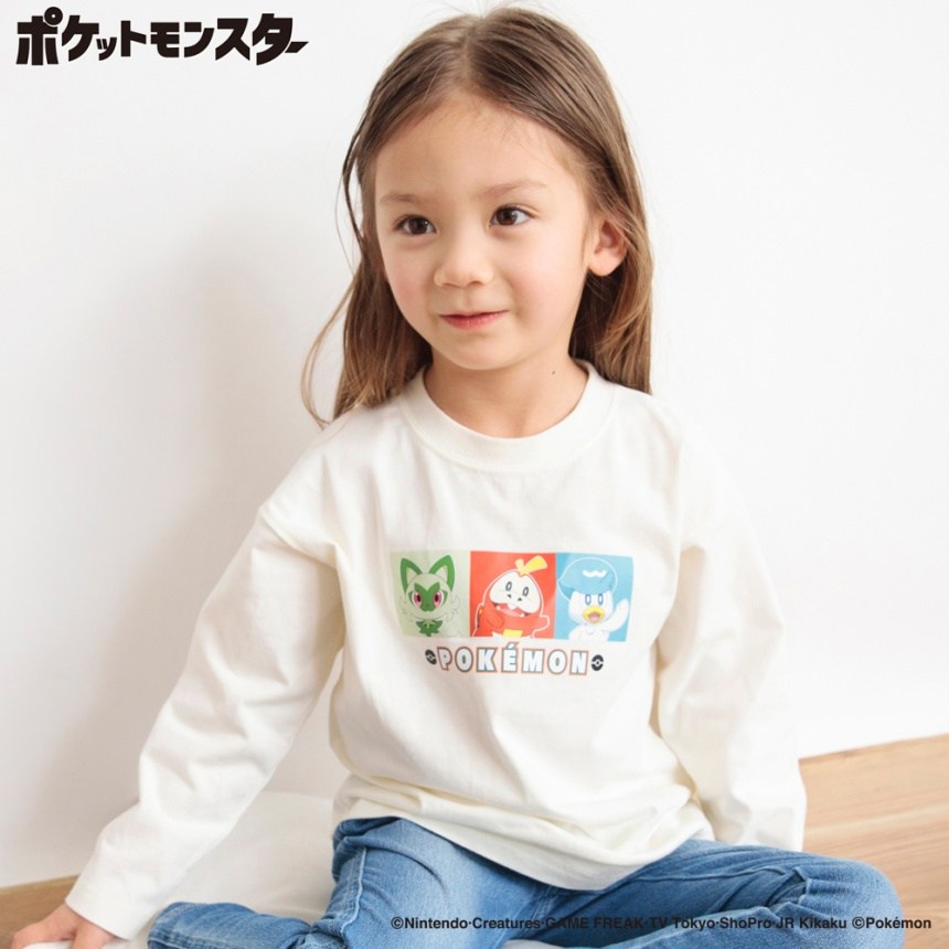 Pokemon /ポケモン】ロンT 長袖Tシャツ 2025春夏 ｜子供服&ベビー服