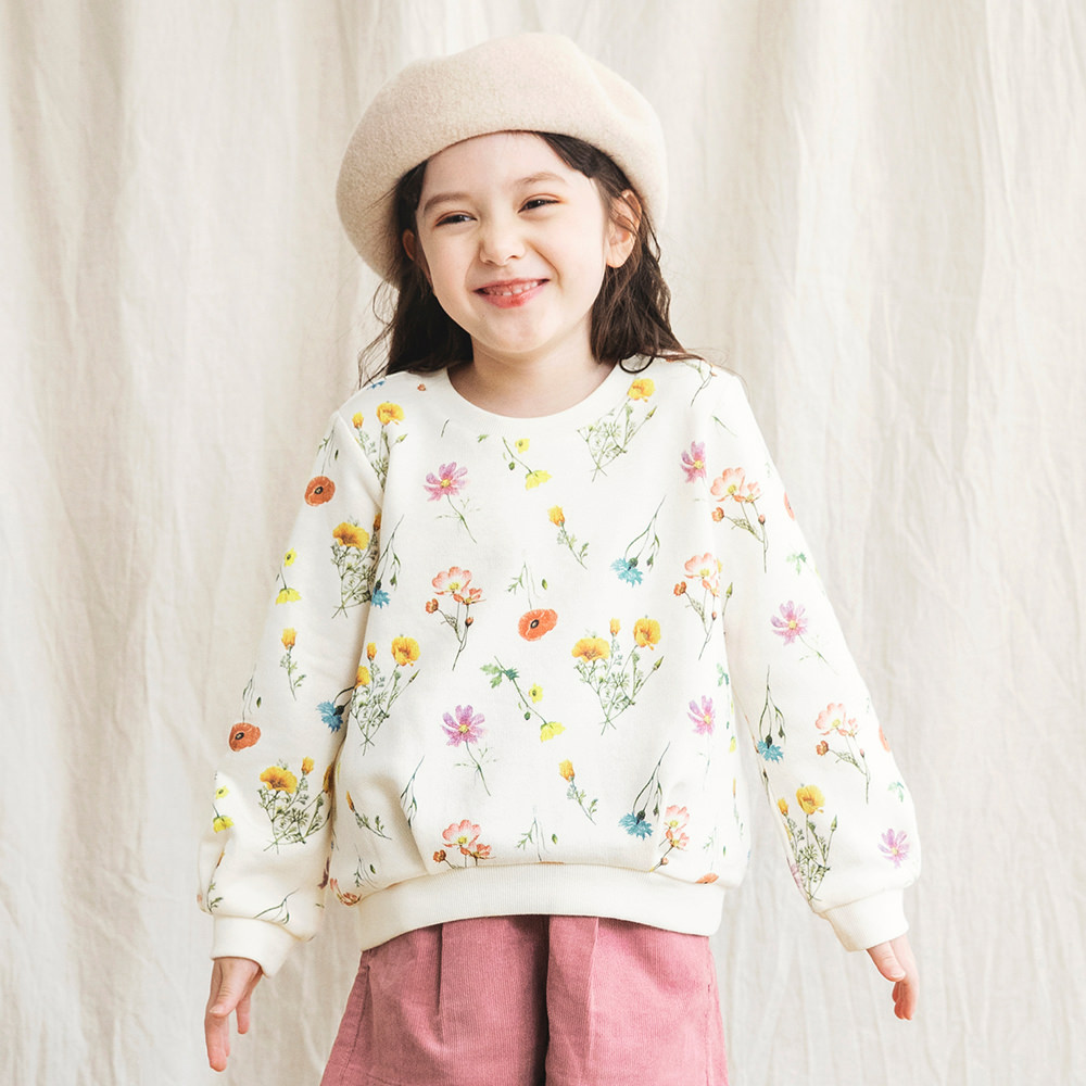 花柄トレーナー 12-1404-081 2012000420649｜子供服&ベビー服