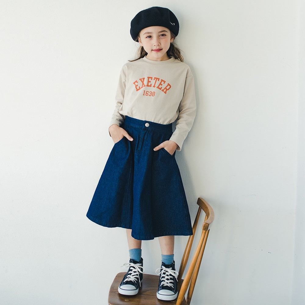 WEB限定】【Ou? by EDWIN】デニムフレアスカート ｜子供服&ベビー服