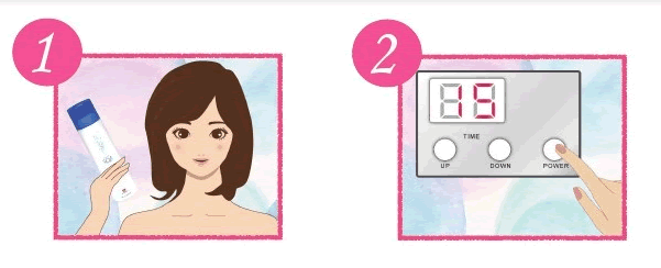 LED 美顔機 コルポプチ（CORPO Putit）赤色 近赤外線 3面鏡タイプで顔