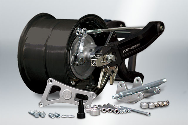 5.5J】KEPSPEED製 モンキー純正ドラム対応ワイドスイングアーム