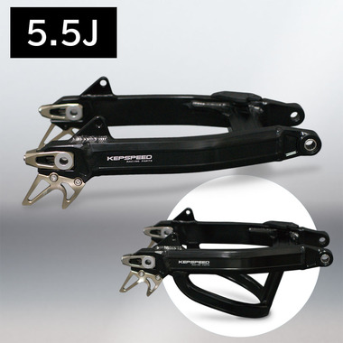 KEPSPEED製 モンキー用 ワイドスイングアーム ブラックアルマイト