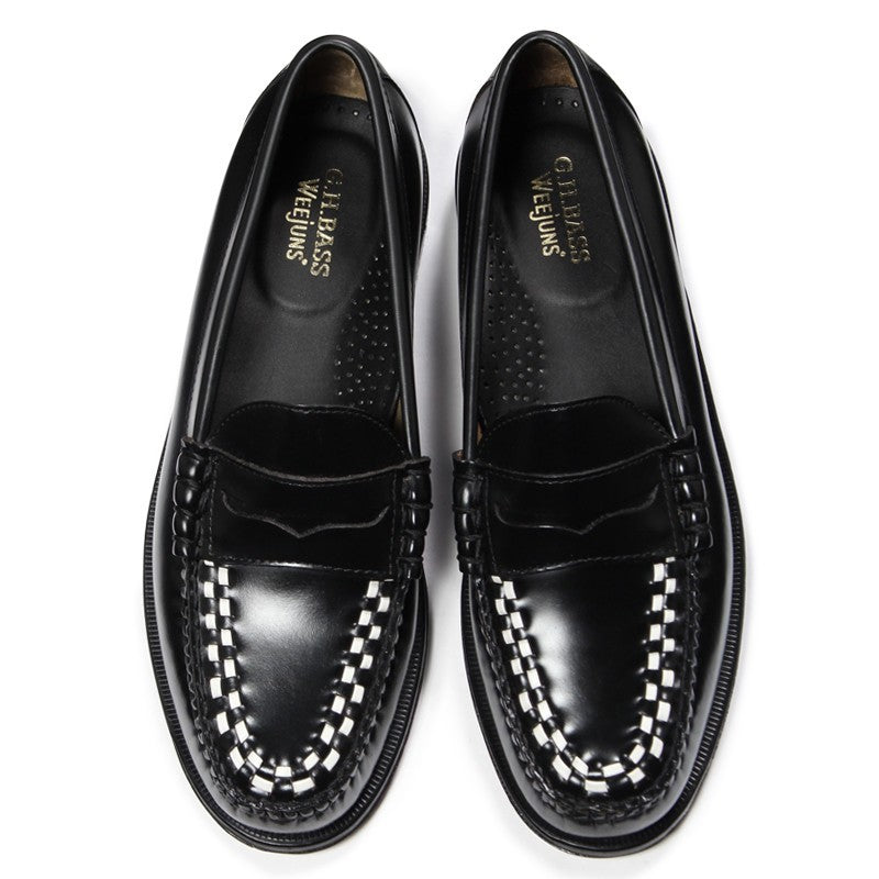 ローファー | 11010F LARSON WEAVE / BLACK (LEATHER SOLE) - G.H.BASS