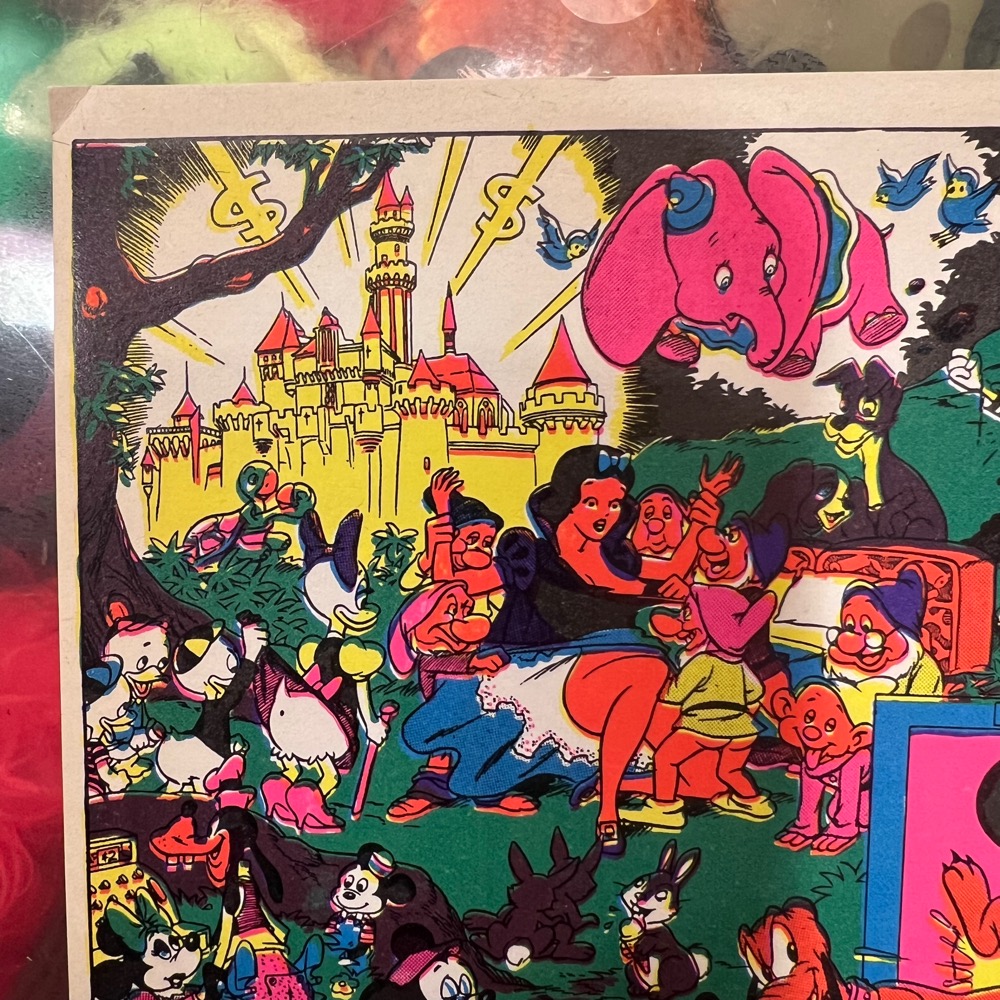 The Disneyland Memorial Orgy サイケデリックポスター 1970年代製